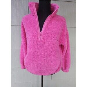 No Boundaries Pink Fluffy Sweater Size XS (0-2) Extra Small Recycled Polyester